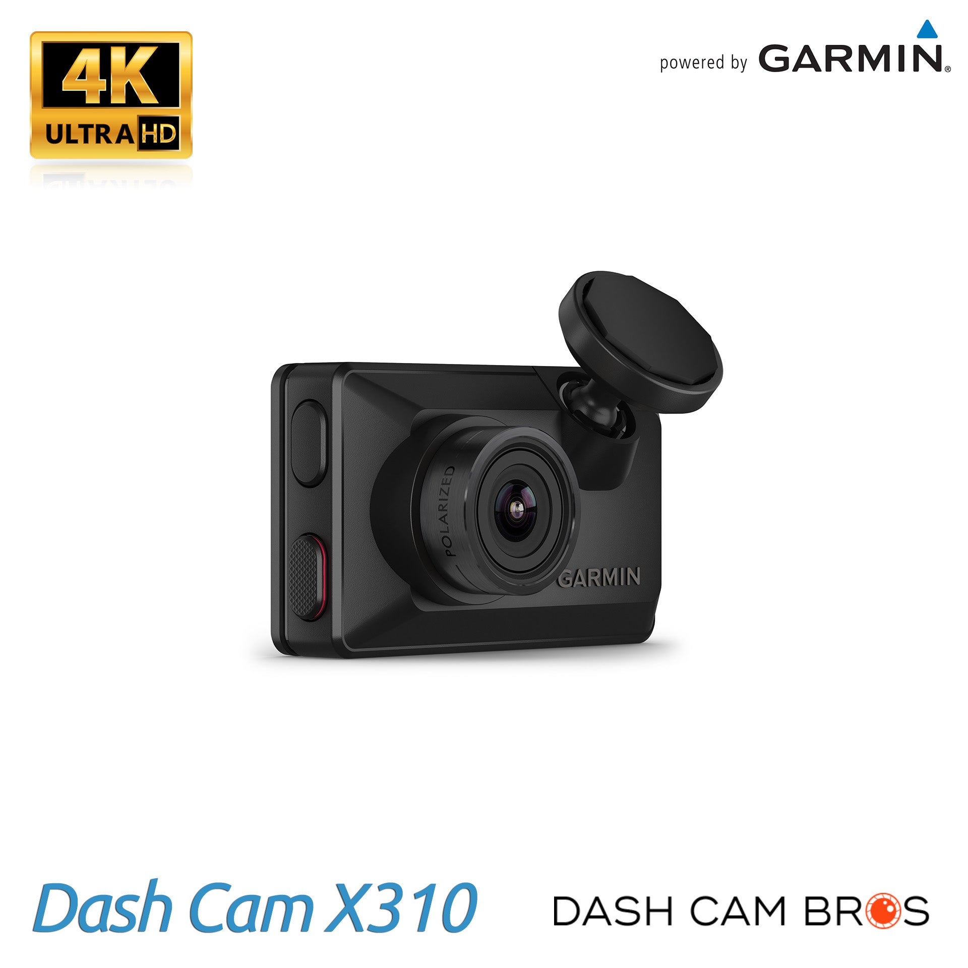 Garmin Dash Cam X310 | Compact 4K w/ Voice Control, GPS & WiFi