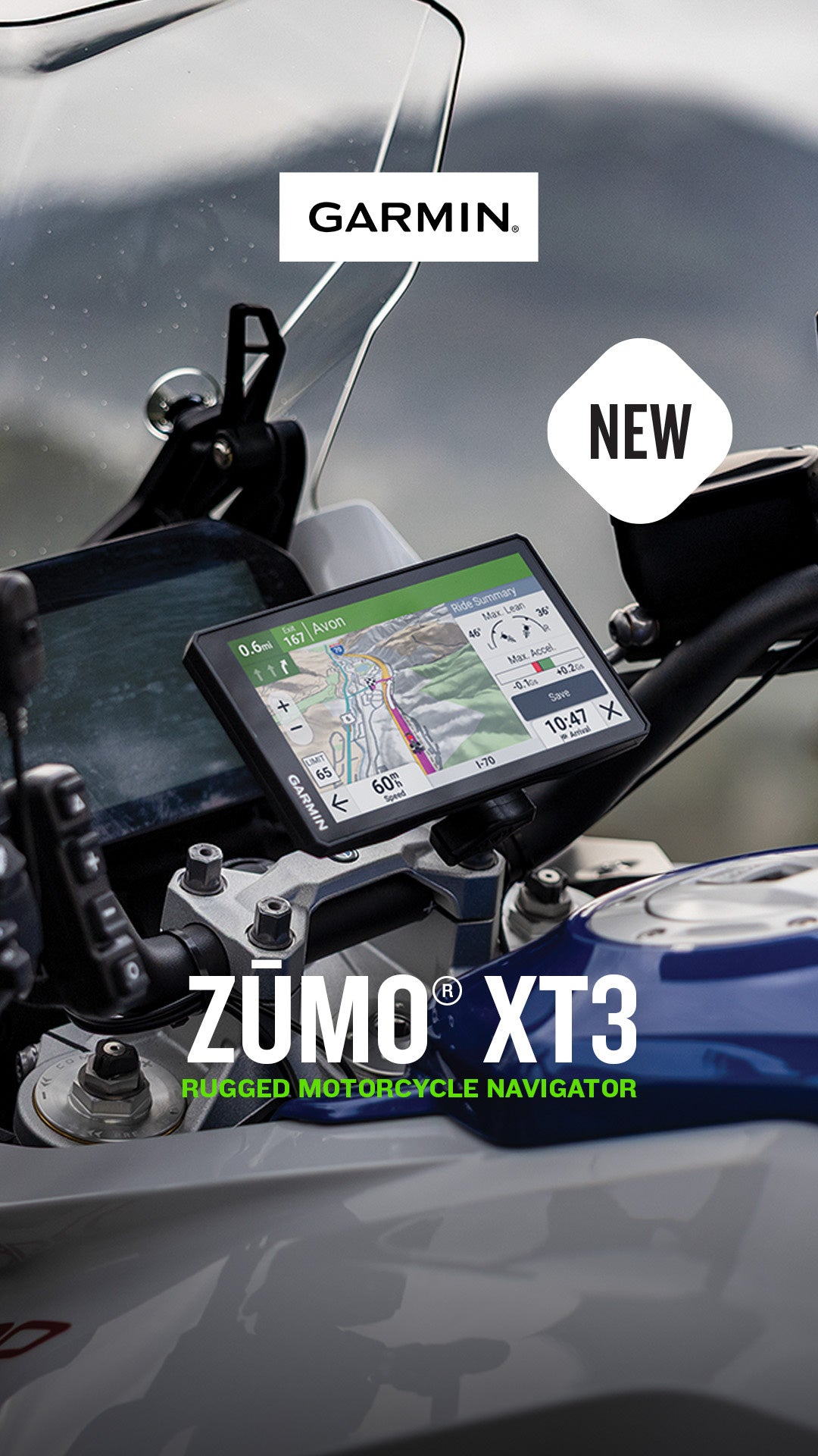 Garmin zūmo XT3 | Promotional Graphic