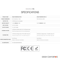 IROAD Powerpack Pro batteries | Powerpack Pro 6 and Powerpack Pro 12 Technical Specs