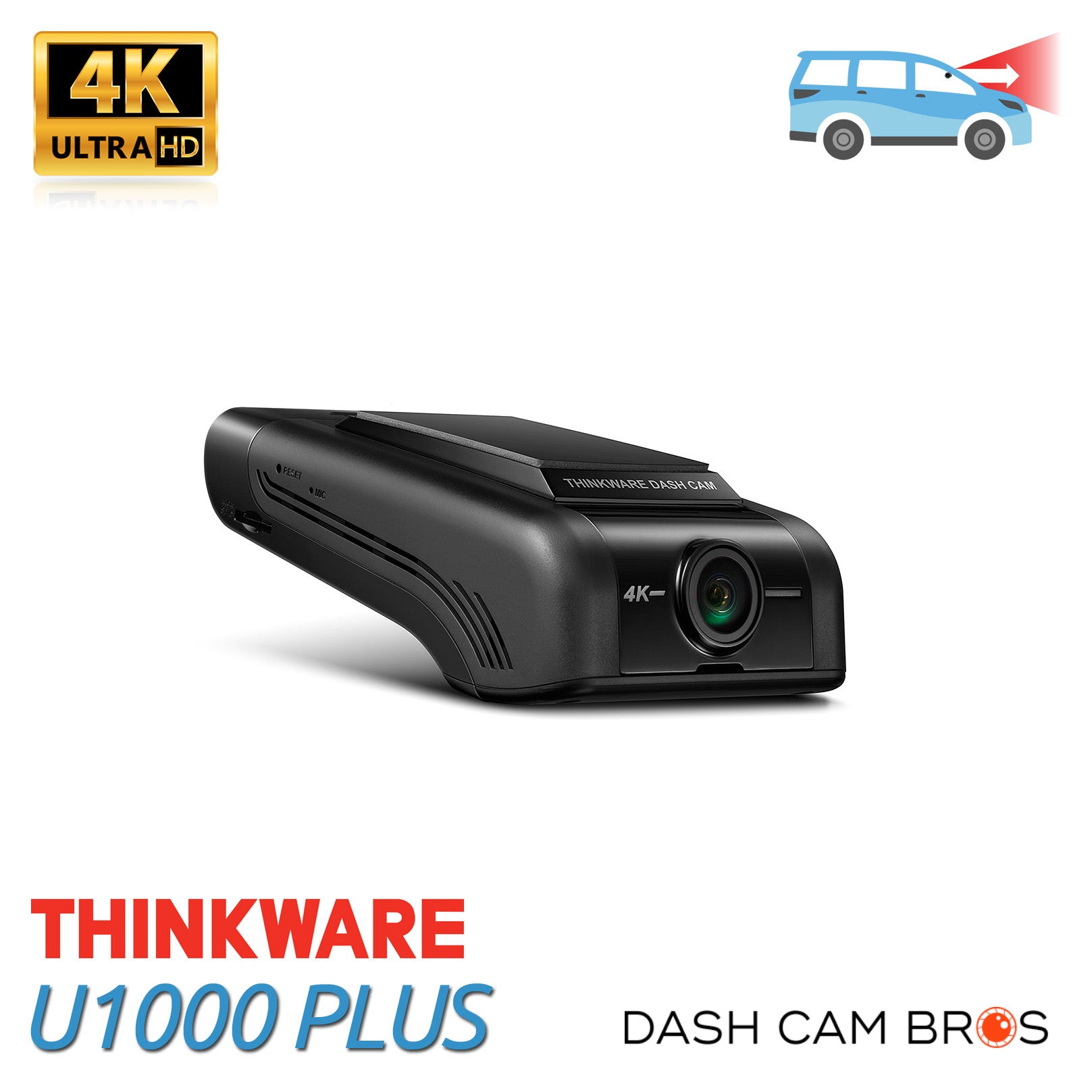 Thinkware U1000 PLUS 4K Single Lens Dashcam For Forward-Facing Recording