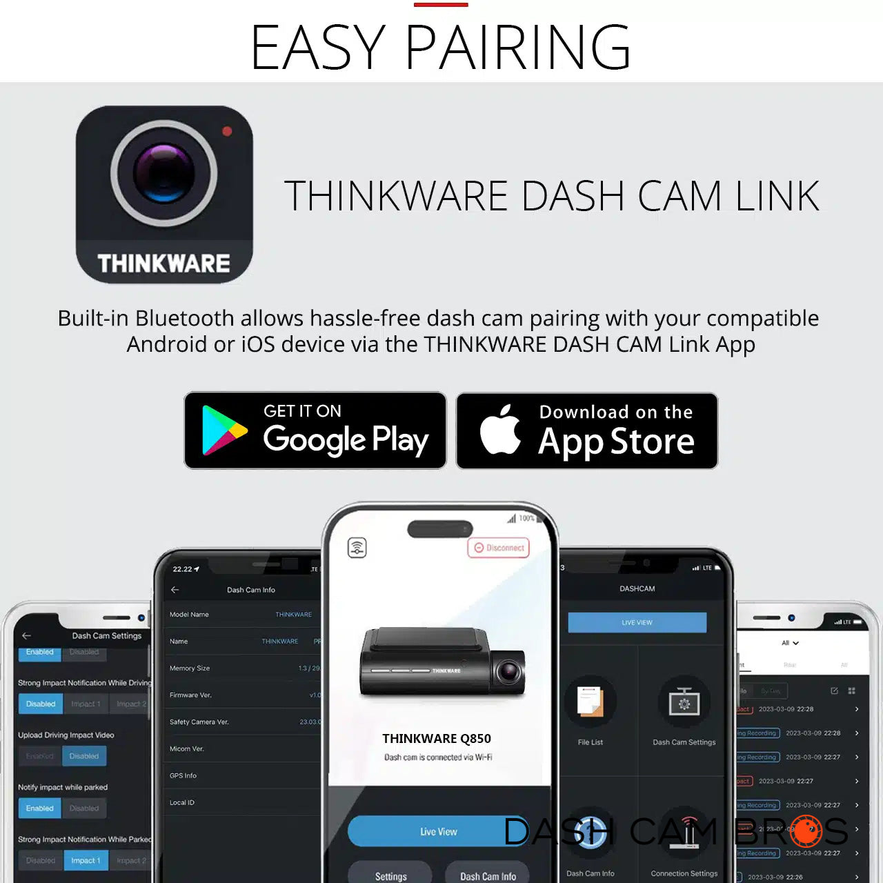Thinkware U1000 PLUS 4K Single Lens Dashcam For Forward-Facing Recording - DashCam Bros