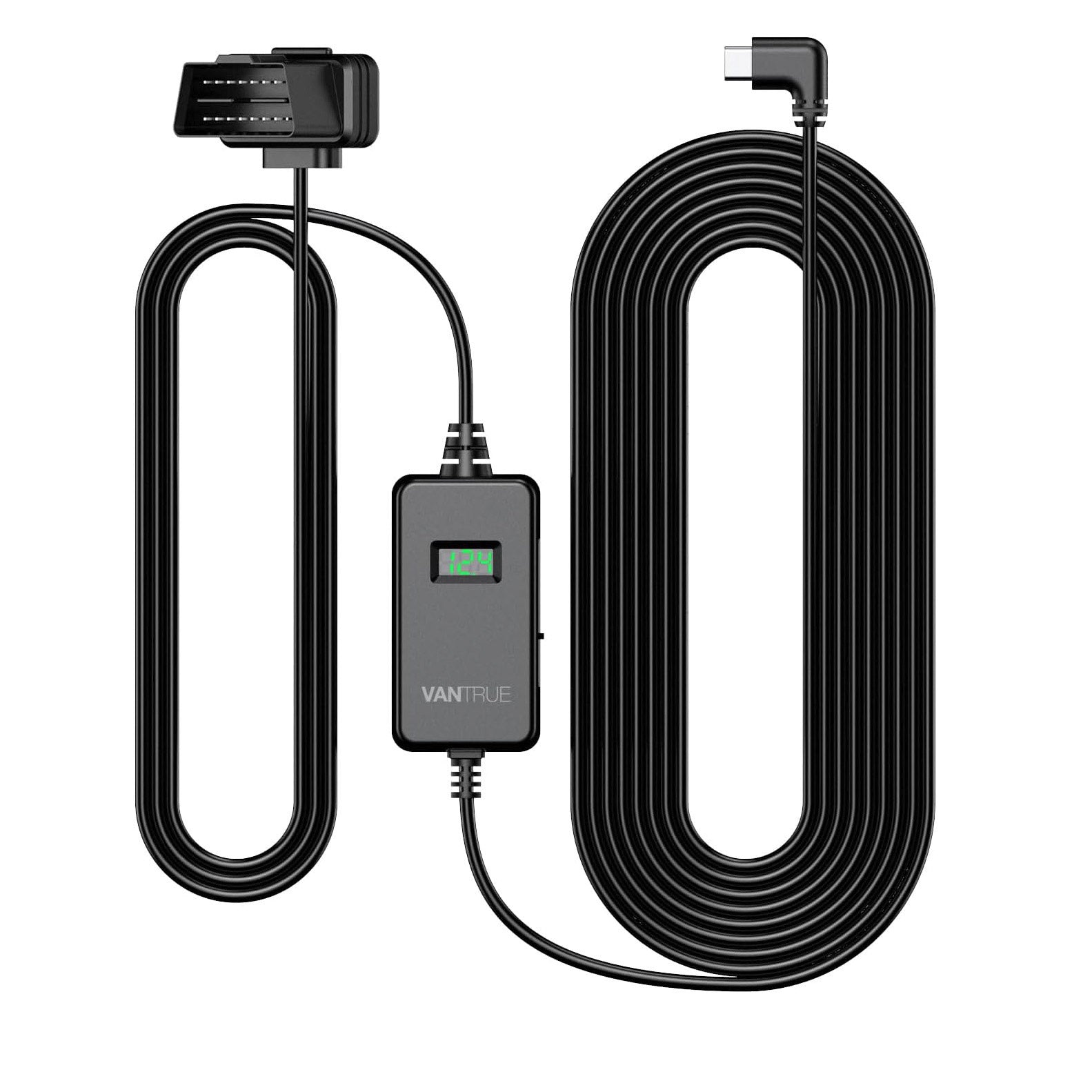Vantrue OBD-II Direct-Hardwiring Kit | USB-C Dash Cam Parking Mode Cable