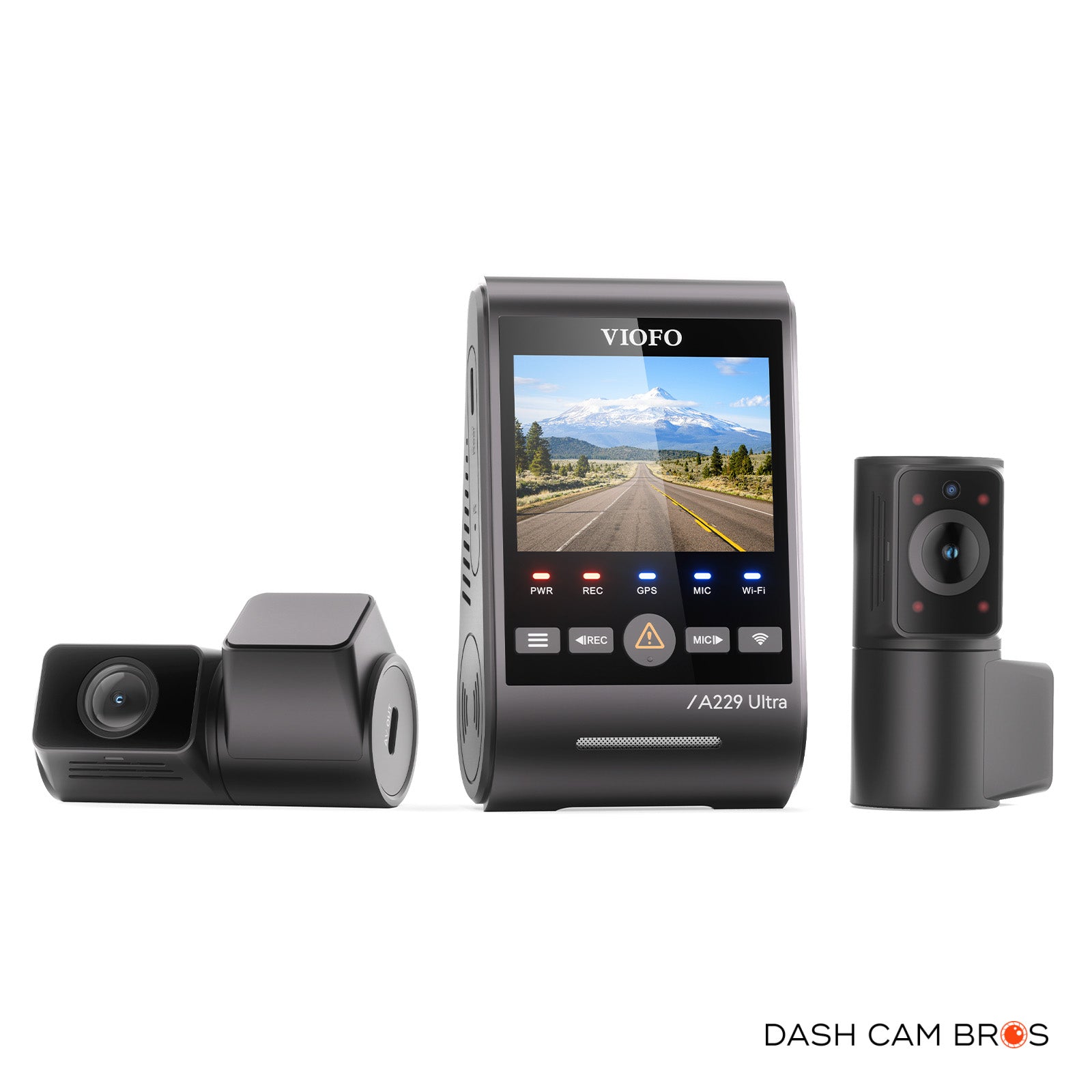 VIOFO A229 ULTRA 3CH | 4K+4K+HD 3CH Smart Dash Cam - DashCam Bros