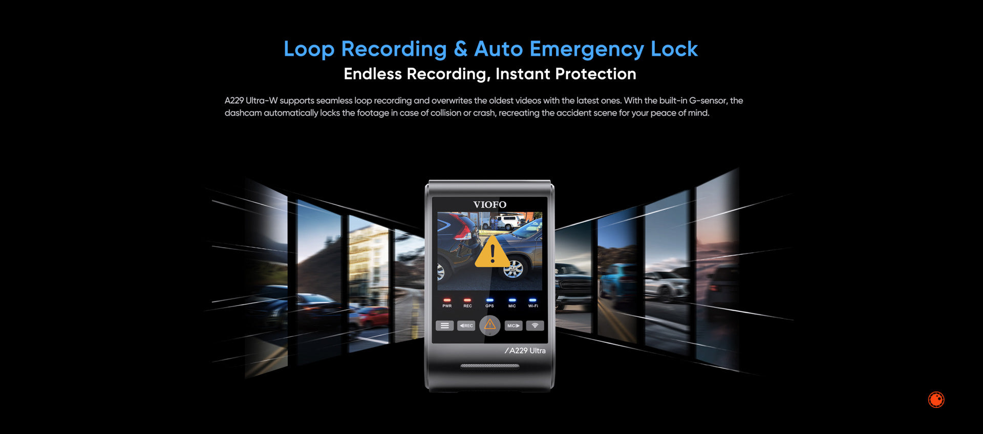 VIOFO A229 ULTRA-W 2CH | 4K+4K 2CH Exterior Waterproof Smart Dash Cam - DashCam Bros