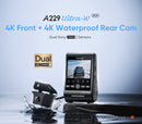 VIOFO A229 ULTRA-W 2CH | 4K+4K 2CH Exterior Waterproof Smart Dash Cam - DashCam Bros