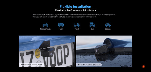 VIOFO A229 ULTRA-W 3CH | 4K+4K+HD 3CH Smart Waterproof Dash Cam
