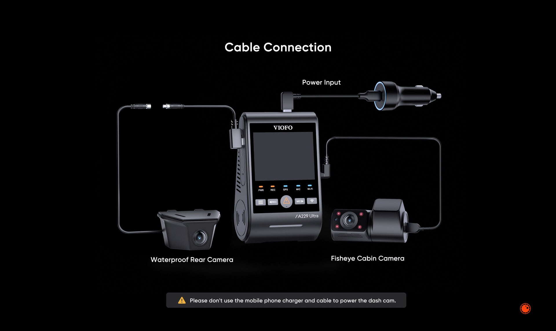 VIOFO A229 ULTRA-W 3CH | 4K+4K+HD 3CH Smart Waterproof Dash Cam - DashCam Bros