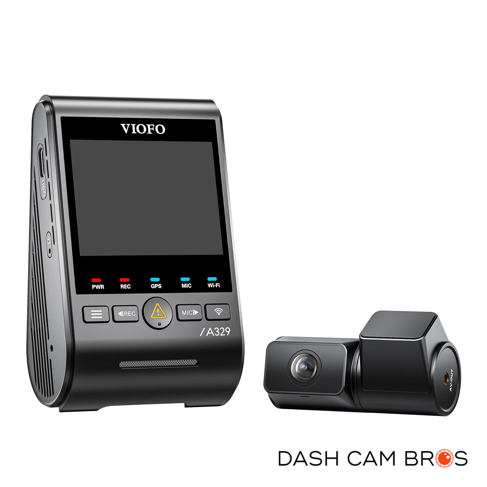 VIOFO A329S-2CH | 4K Front + 2K Rear Dash Cam w/ HDR & WiFi-6