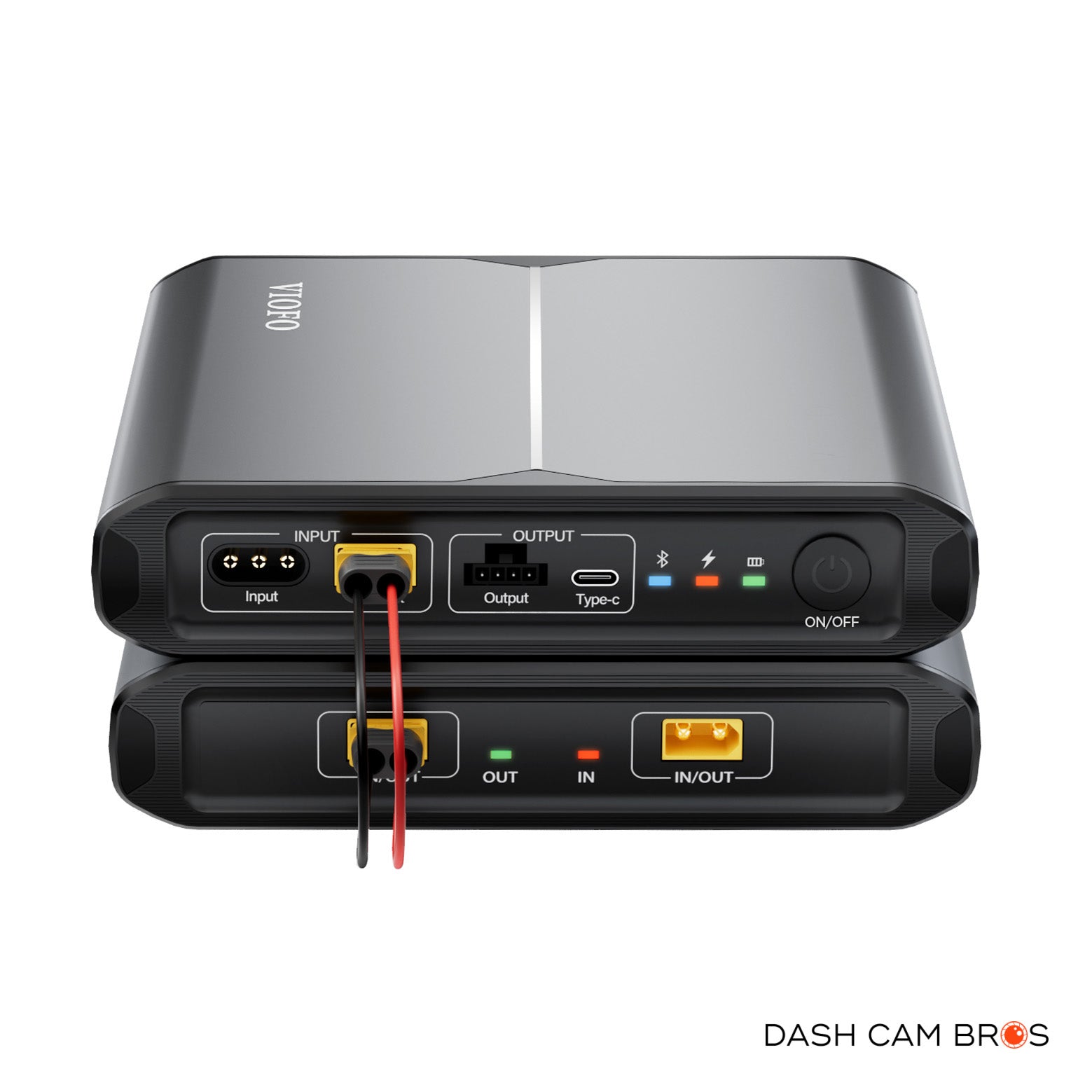 VIOFO BP100 Battery Pack | Shown with EP100 Expansion Pack (Sold Separately) Connected