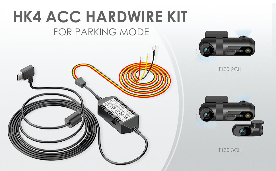 VIOFO HK4-C Hardwire Kit | Right-Angle USB-C Direct-Wire for Parking Mode - DashCam Bros