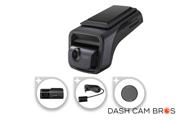 Side view of the Thhinkware U3000 front camera with it's available add-ons.