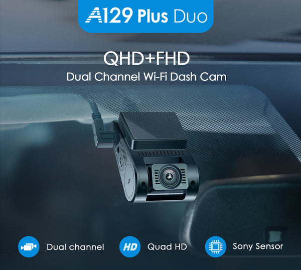  | VIOFO A129 Plus Duo Front and Rear Dual Lens Dash cam | DashCam Bros