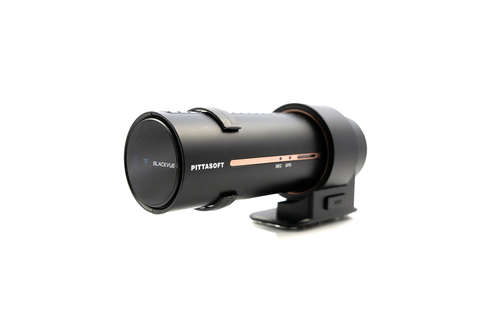 Rear View Of Filter Mounted On DR900S | BlackVue DR900S/DR900X Front Camera Slip-On Polarizing Filter | DashCam Bros