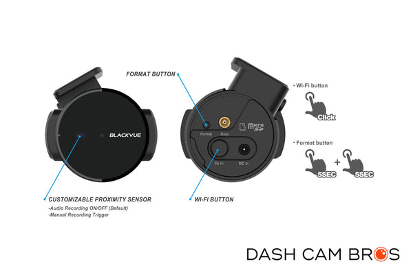 Buttons And Sensor | DR750X-2CH-TRUCK-LTE-PLUS Front + External Rear Dash Cam | Dashcam Bros