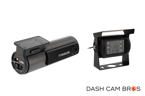 Side View of Waterproof Exterior Rear-Facing Camera | DR750X-2CH-TRUCK-LTE-PLUS Front + External Rear Dash Cam | Dashcam Bros