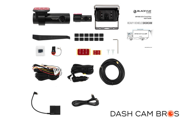 Box Contents | DR750X-3CH-TRUCK-PLUS | DashCam Bros