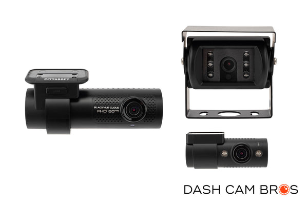 Three Cameras Front View | DR750X-3CH-TRUCK-PLUS | DashCam Bros