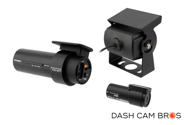 Front Cameras Rear Left View | DR750X-3CH-TRUCK-PLUS | DashCam Bros