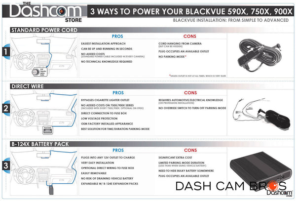 3 Methods To Install/Power Your DR900X-2CH-PLUS or DR900X-2CH-IR-PLUS | DR900X-2CH-PLUS | DashCam Bros