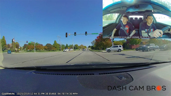 Example Daytime Video Playback View Daytime |  Garmin Dash Cam Tandem | DashCam Bros