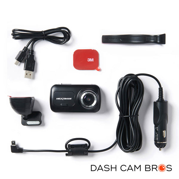 Box Contents | Nextbase 222 Front-Facing Entry-Level HD Dash Cam With 2.5