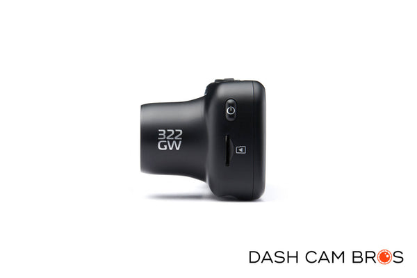 Left Side View | Nextbase 322GW Front-Facing Touch Screen Dash Cam With Emergency SOS | Dashcam Bros