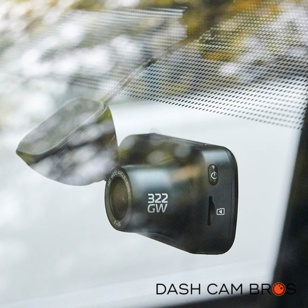 Exterior View Of 322GW Mounted | Nextbase 322GW Front-Facing Touch Screen Dash Cam With Emergency SOS | Dashcam Bros