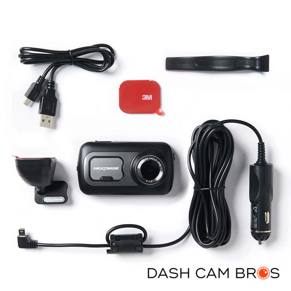 Box Contents | Nextbase 522GW 2K HD Touchscreen Dashcam | DashCam Bros