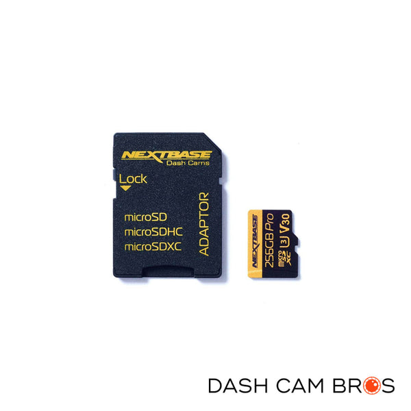 256GB With MicroSD to SD Adapter | Nextbase U3 Micro SD Memory Cards | DashCam Bros