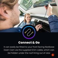 Rear Window Dashcam Comes With 6.5m Cable  | Nextbase Secondary Rear & Interior Camera Add-ons | DashCam Bros