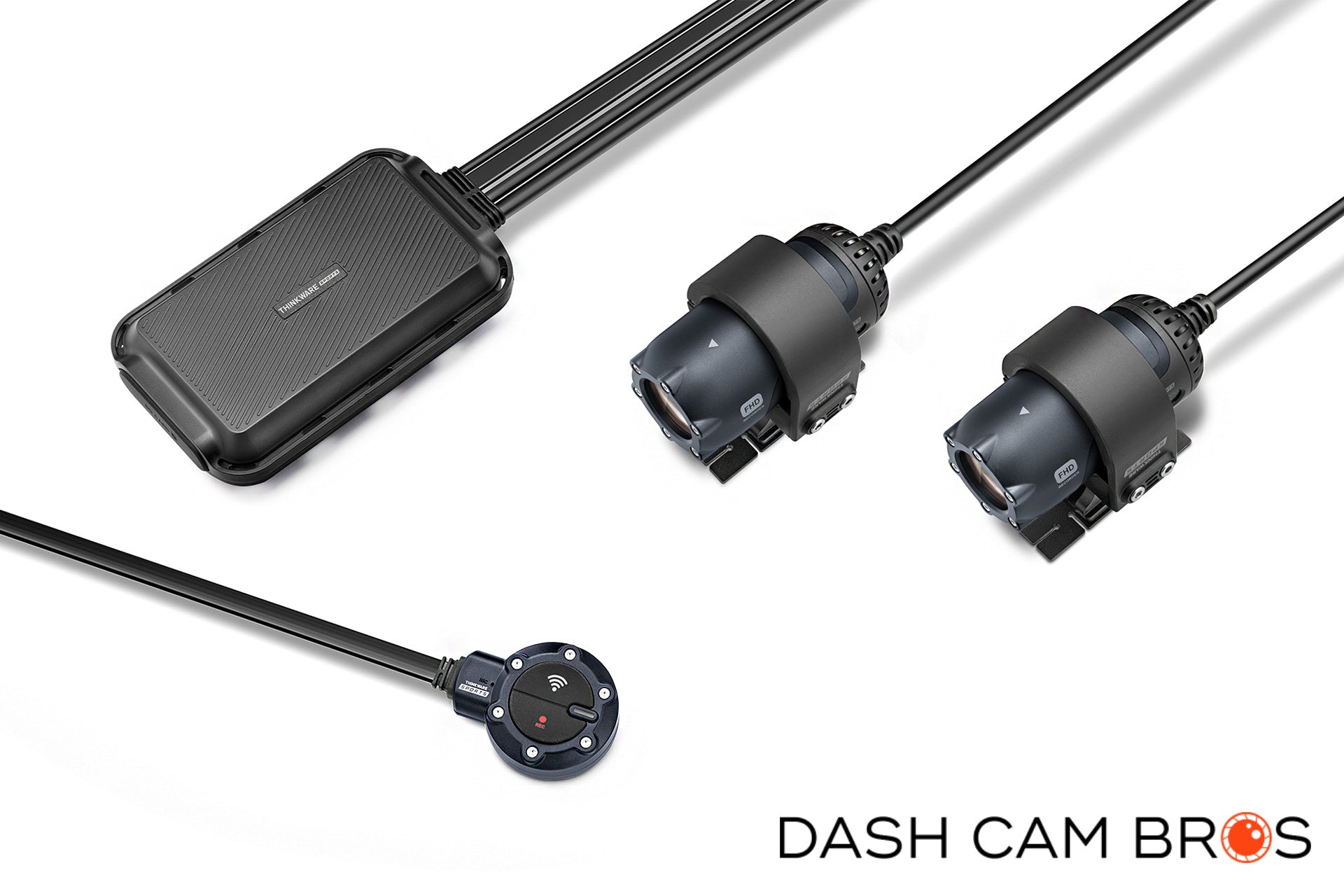 Thinkware M1 Motorcycle/ATV Dual Lens HD WiFi Dash Cam - DashCam Bros