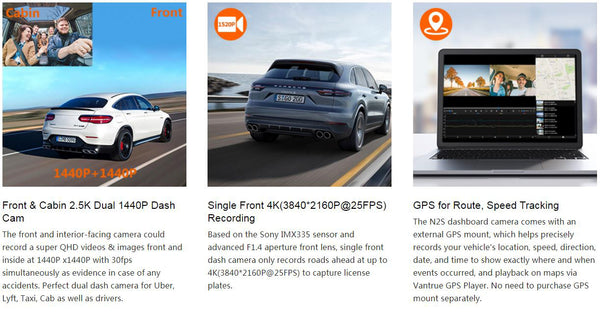 GPS Route And Speed Tracking | Vantrue N2S Pro Dual 4K Dash Cam | DashCam Bros