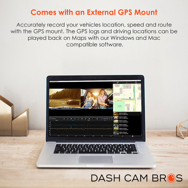 Comes With External GPS Mount | Vantrue N2S Pro Dual 4K Dash Cam | DashCam Bros