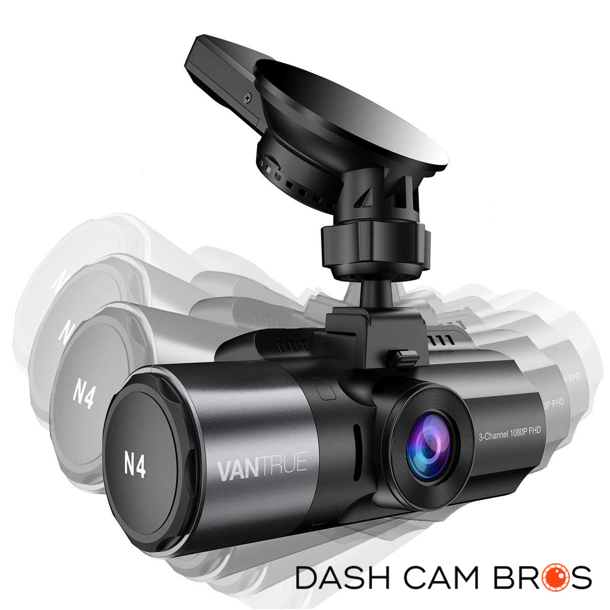 Vantrue N4 Dash Cam 3 Channel 1440P Front & 1080P Inside & 1080P Rear Dash  Cam 193368000710