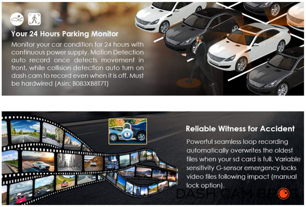 Optional Parking Mode | Vantrue N4 3-Channel 2K Dash Camera | DashCam Bros