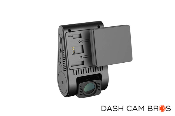 Front Camera Showing Removable Mount/GPS Module | VIOFO A129 Plus Duo Front and Rear Dual Lens Dash cam | DashCam Bros
