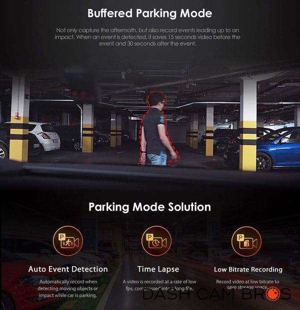 Buffered Parking Mode | VIOFO A129 Plus Duo IR Front and Interior Dual Lens Dash cam | DashCam Bros