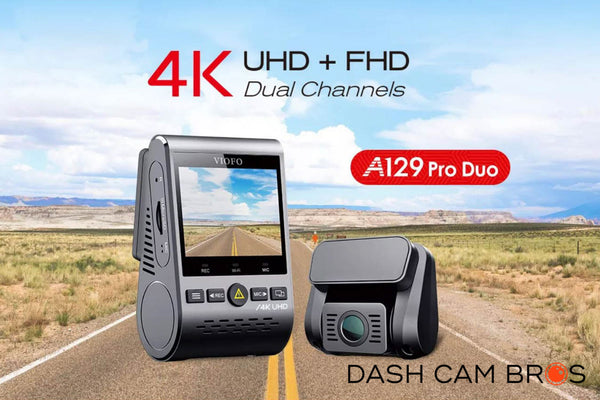 4K Recording in the Front and Full HD in the Rear | VIOFO A129 PRO Duo 4K Front and Rear Dual Lens Dash cam | DashCam Bros
