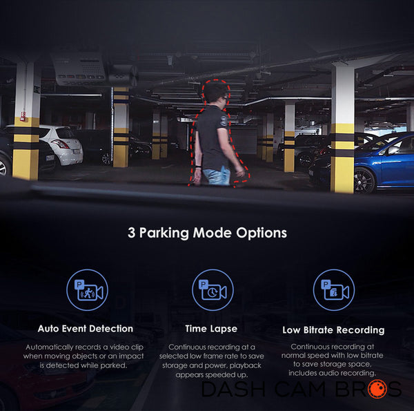 3 Parking Mode Options | VIOFO A139 2CH Dual Channel 2k Front & Rear Dash Cam | DashCam Bros