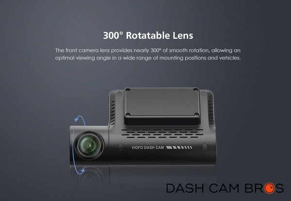 300 Degree Rotatable Lens | VIOFO A139 2CH Dual Channel 2k Front & Rear Dash Cam | DashCam Bros
