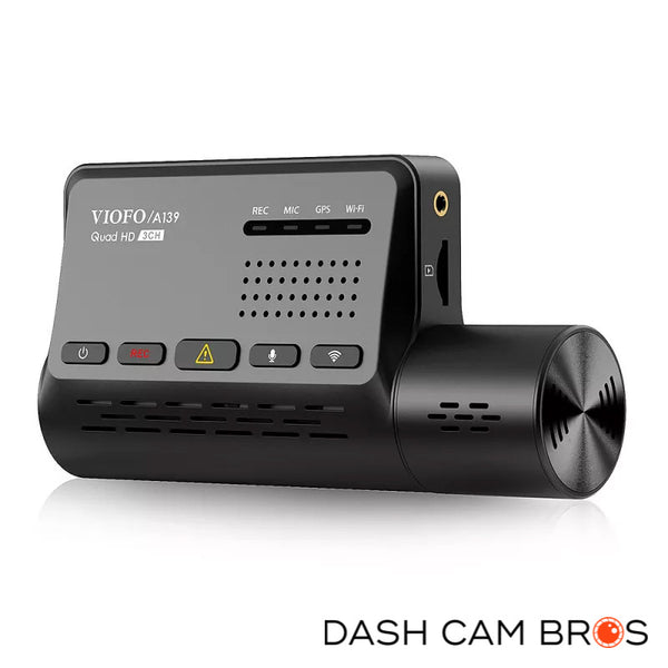 Front Camera Buttons | VIOFO A139 2CH Dual Channel 2k Front & Rear Dash Cam | DashCam Bros
