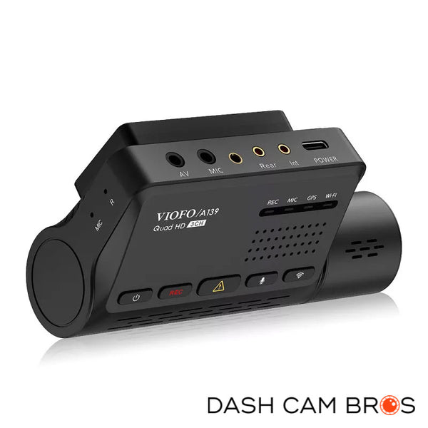 Front Angled Camera View | VIOFO A139 2CH Dual Channel 2k Front & Rear Dash Cam | DashCam Bros