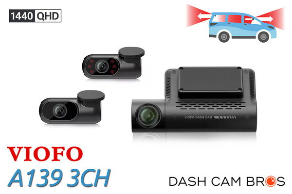 For Sale Now | VIOFO A139 3CH Dual Channel 2k Front & Rear Dash Cam | DashCam Bros