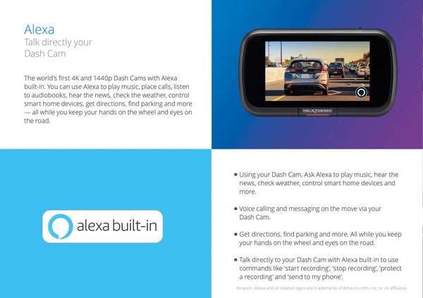  Built-In Amazon Alexa | Nextbase 622GW 4K Touchscreen Dashcam With Amazon Alexa | DashCam Bros